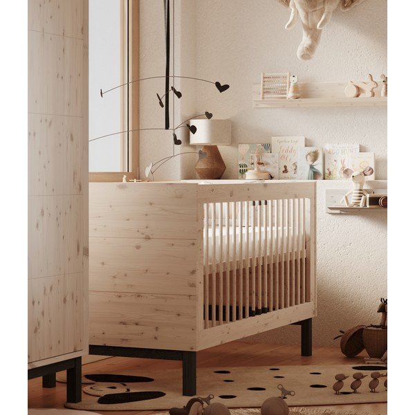 Biela postieľka 70x140 cm Country – Pinio-image-1