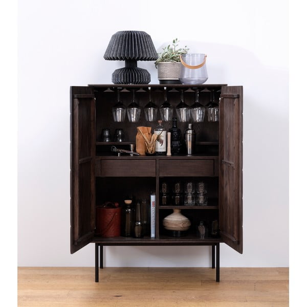 Tmavohnedá skrinka 90x130 cm Latina – Unique Furniture-image-1