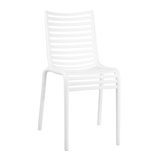 Biela stolička Ixia Helle