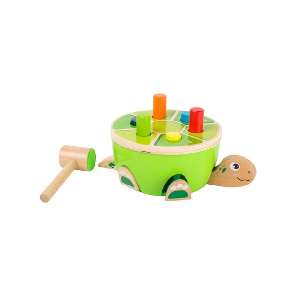 Detské zatĺkadlo Legler Turtle Hammering-image-1