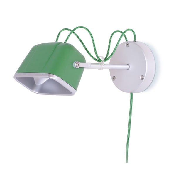 Nástenná lampa SwabDesign Mob, zelená