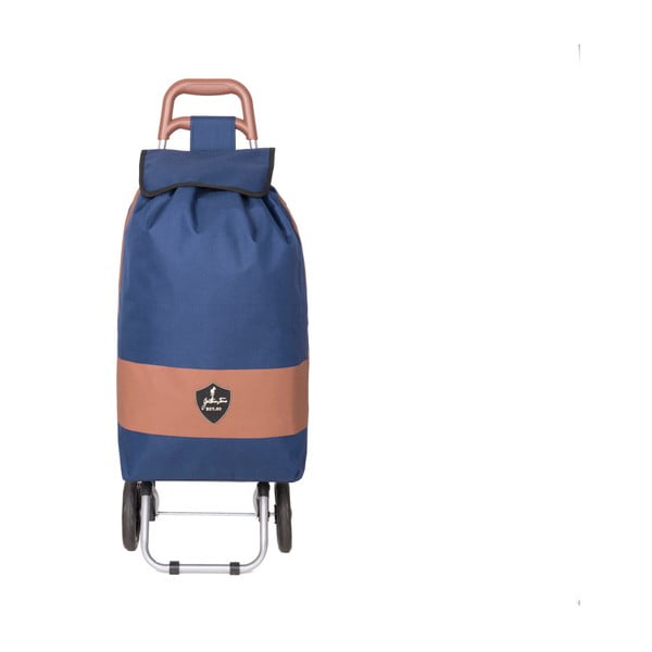 Modrá nákupná taška na kolieskach GENTLEMAN FARMER Chariot de Marché, 38 l