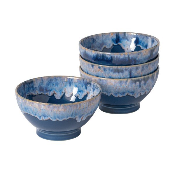 Modré misy v súprave 4 ks z kameniny ø 15 cm Latte – Costa Nova