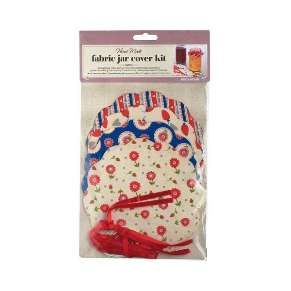 Sada 8 textilných ozdôb na zaváranie Kitchen Craft Heart-image-2