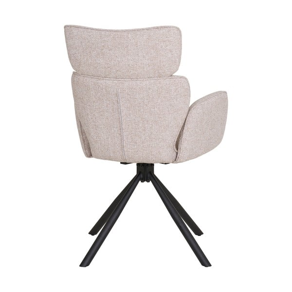 Béžové čalúnené jedálenské kreslá v súprave s podrúčkami 2 ks Cordoba – House Nordic-image-4