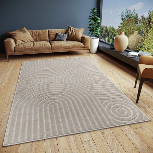 Krémovobiely koberec 57x90 cm Iconic Wave – Hanse Home-image-1