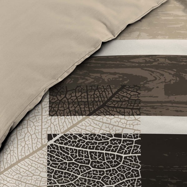 Hnedé bavlnené obliečky na dvojlôžko 200x200 cm So Natural – douceur d'intérieur-image-3