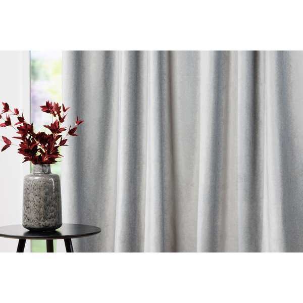 Sivý zamatový záves 140x260 cm Roma – Mendola Fabrics-image-3