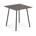 Čierny stôl Kave Home Ulrich, 75 x 75 cm