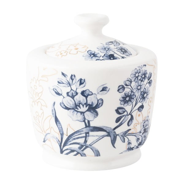 Porcelánová cukornička s modro-zlatými vzormi Creative Tops