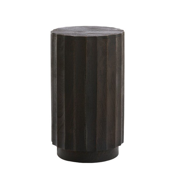 Okrúhly odkladací stolík z mangového dreva ø 35 cm Ellena – Light & Living