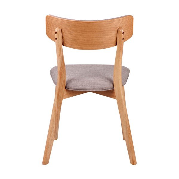 Sada 2 svetlosivých jedálenských stoličiek sømcasa Anais-image-1