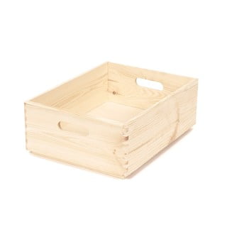 Úložný box z borovicového dreva Compactor Custom, 40 × 30 × 14 cm