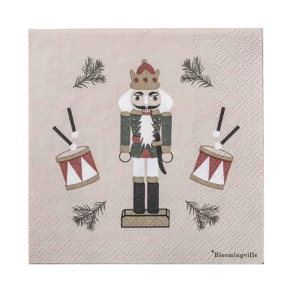 Papierové obrúsky v súprave 20 ks 25x25 cm Jolly – Bloomingville-image-2