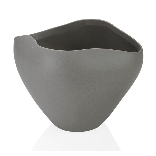 Sivá keramická váza Andrea House Ceramic, 20,8 cm