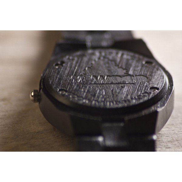 Dámske drevené hodinky Odyssey Black-image-3