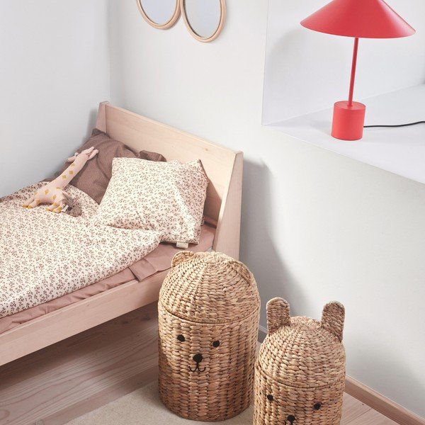 Detské koše na hračky v súprave 2 ks z morskej trávy v prírodnej farbe ø 28,5x49,5 cm Bear & Rabbit – OYOY Mini-image-1