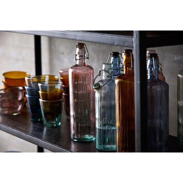 Ružová sklenená fľaša na vodu Bitz Kusintha, 1,2 l-image-2