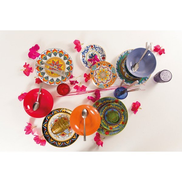 18-dielny set farebného riadu z porcelánu a kameniny VDE Tivoli 1996 Renaissance-image-3