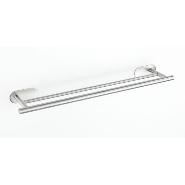 Samodržiaci držiak na uteráky z nehrdzavejúcej ocele v matne striebornej farbe Orea Duo – Wenko-image-3