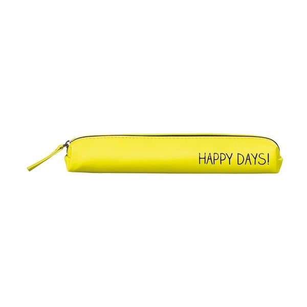 Žlté puzdro na ceruzky Happy Jackson Slim