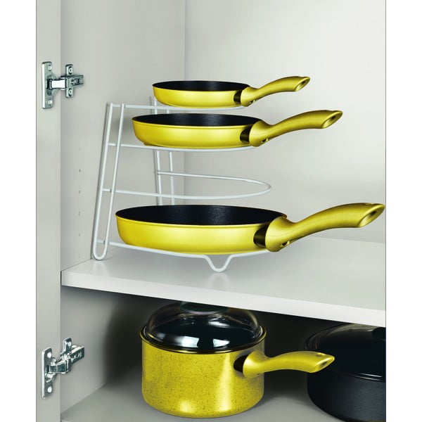 Prídavný stojan na panvice do kuchynskej skrinky Metaltex Canyon-image-4