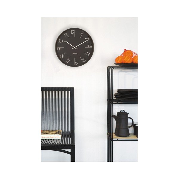 Čierne hodiny Present Time Elegant-image-2