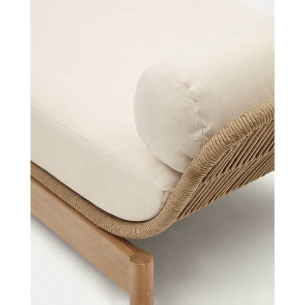 Záhradná pohovka z masívu akácie v krémovo-prírodnej farbe Catalina – Kave Home-image-4