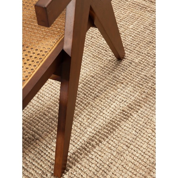 Krémový jutový okrúhly koberec ø 160 cm Bouclé Jaipur – Hanse Home-image-4