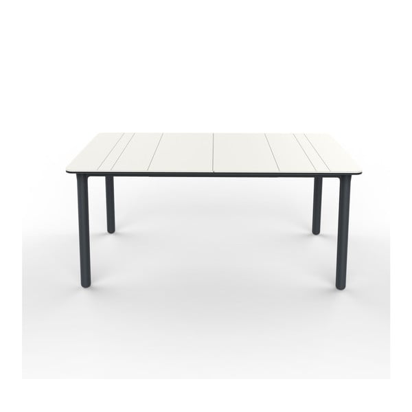 Sivo-biely záhradný stôl Resol NOA, 160 x 90 cm
