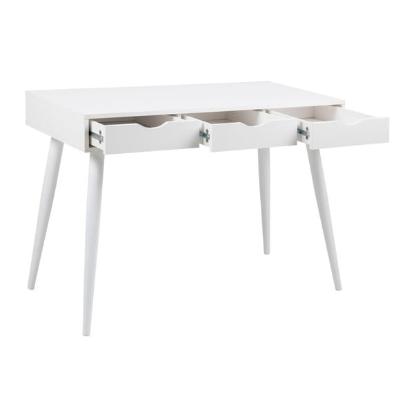 Biely pracovný stôl so zásuvkami Actona Neptun-image-3