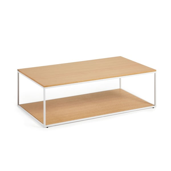 Konferenčný stolík vo svetloprírodnej farbe s doskou v dubovom dekore 60x110 cm Yoana – Kave Home