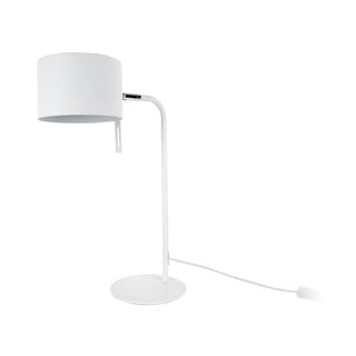 Biela stolová lampa Leitmotiv Shell, výška 45 cm
