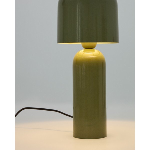 Zelená kovová stolová lampa (výška  38 cm) Monze – Kave Home-image-3
