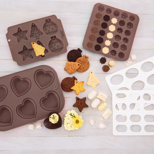 Silikónová forma na pečenie praliniek 20,5x21 cm – Orion-image-3