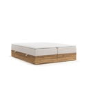 Boxspring posteľ s úložným priestorom v béžovo-prírodnej farbe 180x200 cm Faro – Maison de Rêve