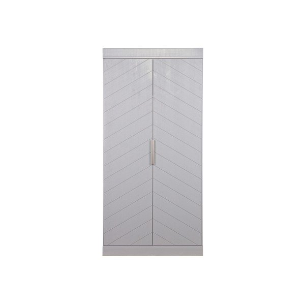 Sivá skriňa z borovicového dreva De Eekhoorn Herringbone-image-2