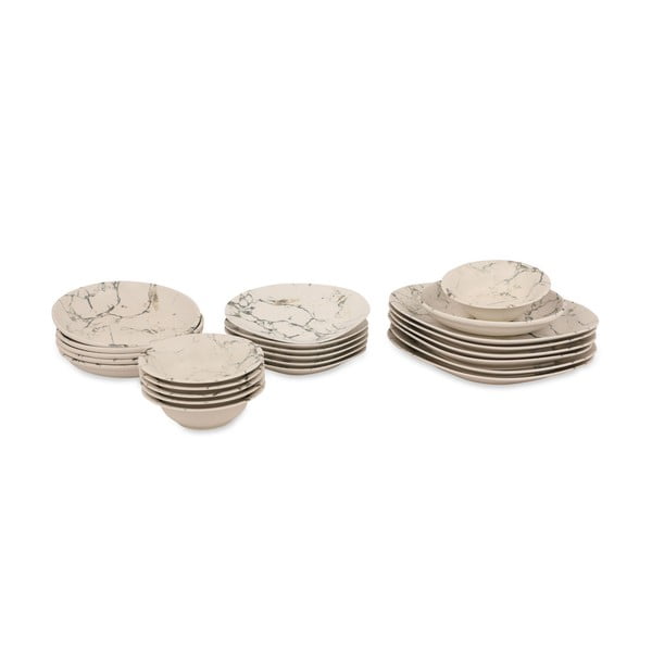 24-dielna súprava porcelánového riadu Kütahya Porselen Light Marble-image-2