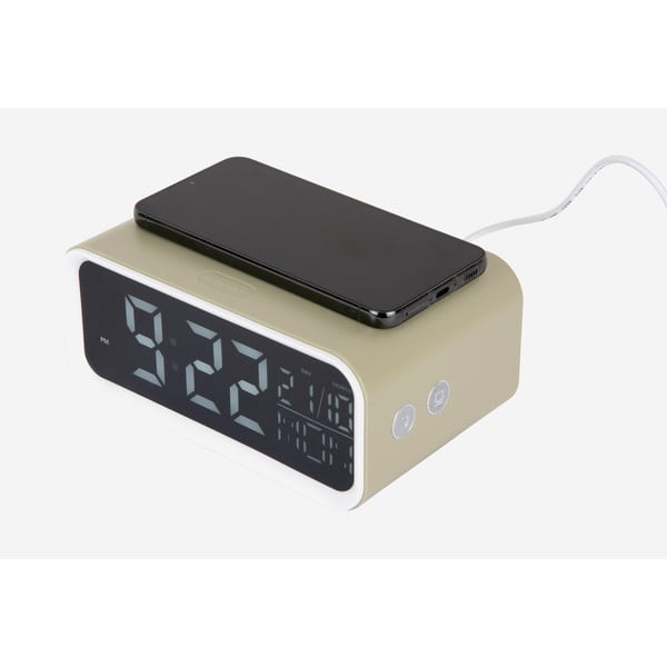 Digitálny budík s bezdrôtovou nabíjačkou Chunky LED – Karlsson-image-3