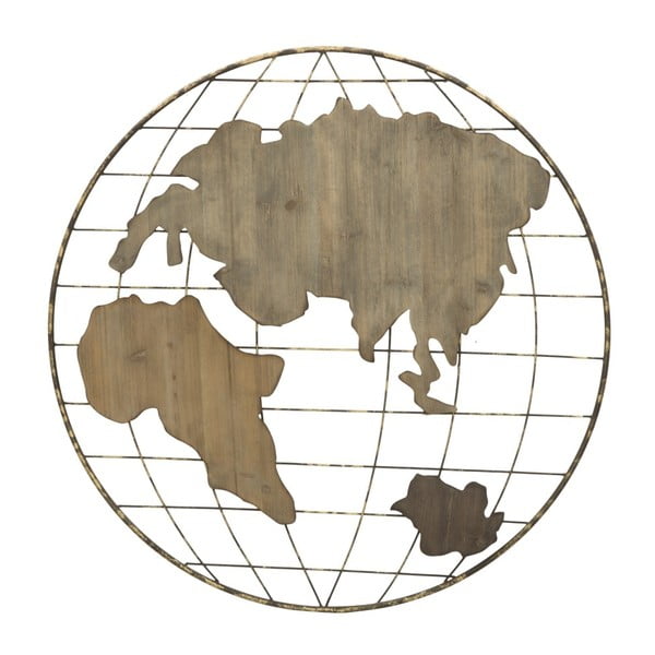 Nástenná dekorácia Mauro Ferretti Globe Map, ⌀ 88 cm