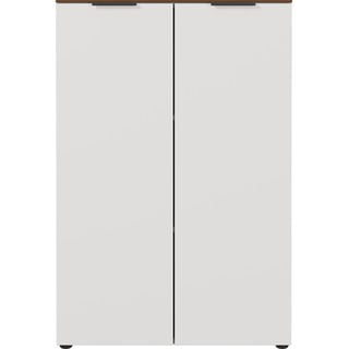 Sivobéžová skrinka v dekore orecha 81x120 cm Ancona - Germania
