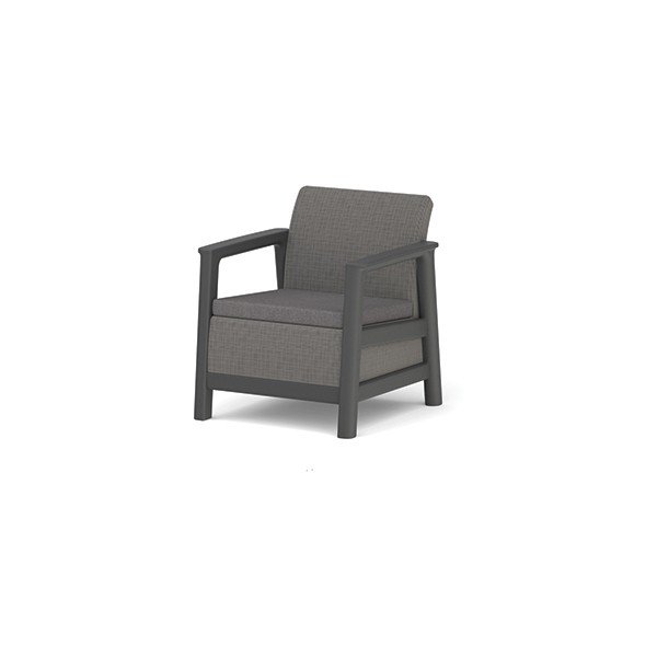 Sivé plastové záhradné kreslá v súprave 2 ks Scandi Linea – Keter