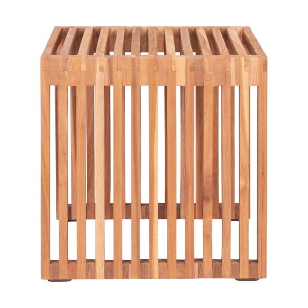 Odkladací stolík z teakového dreva 40x40 cm Pego – House Nordic-image-4