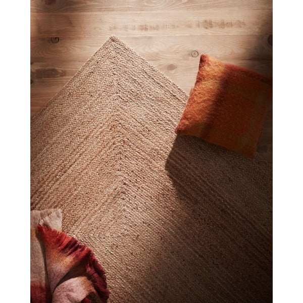 Jutový koberec v prírodnej farbe 200x300 cm Alfombra - Kave Home-image-1