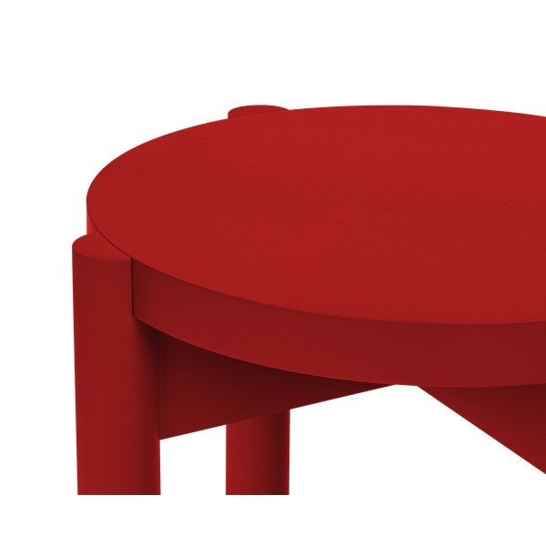 Červená stolička z bukového dreva Hopp – noo.ma-image-3