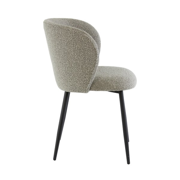 Sivé čalúnené jedálenské kreslo Elyna – Light & Living-image-4