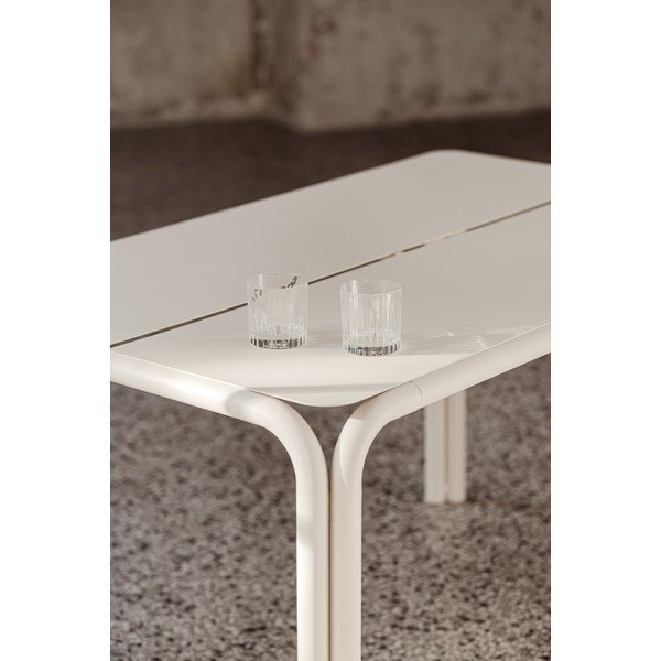 Kovový záhradný jedálenský stôl 84x135 cm Nokk – noo.ma-image-4