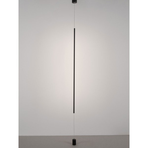 Matne čierna hliníková LED stojacia lampa (výška  300 cm) Elettra – Nova Luce-image-2