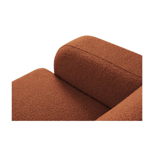 Hnedá rohová pohovka z textílie bouclé (pravý roh) Molino – Micadoni Home-image-4