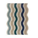 Modrý ručne tkaný vlnený koberec 140x200 cm Cascade Wool – Flair Rugs